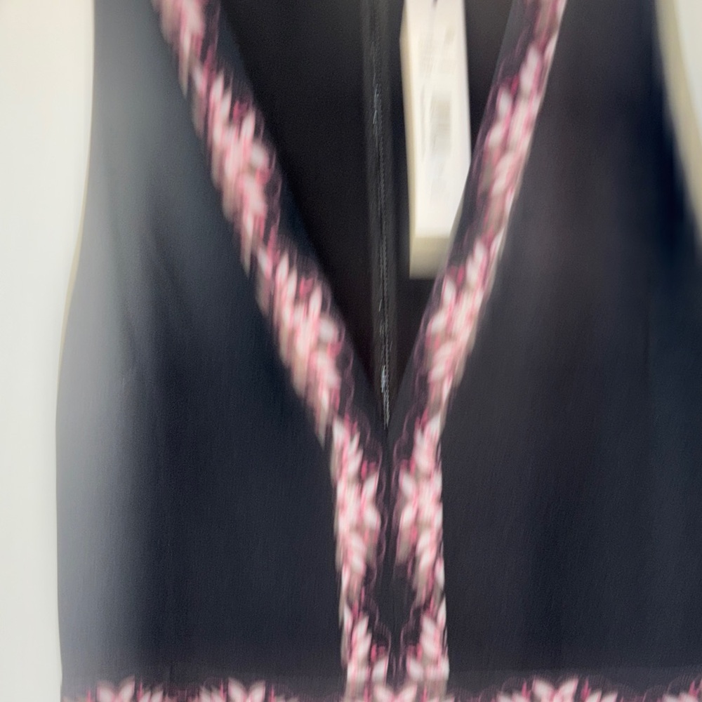 NEW Alice + Olivia Midnight Floral Special Occasion Pleated Jumpsuit Sz 2 - Picture 10 of 13